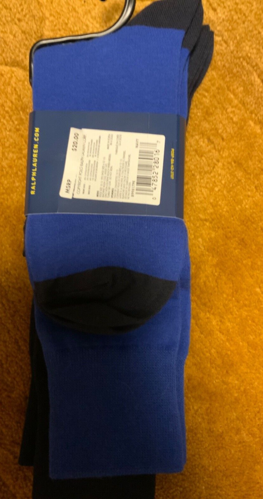 Polo RALPH LAUREN iconica polo da sci orso pony 2 paia calzini taglia 10 13 scarpa 6 12.NUOVA CON ETICHETTE