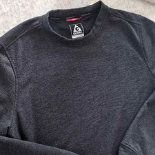 New Men's Gerry Black Pullover Long Sleeved Shirt.  Size Large.