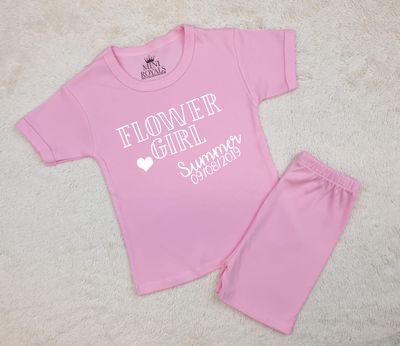 personalised flower girl t shirt