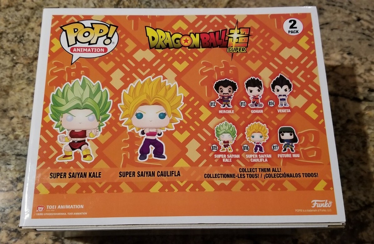 Funko Pop! Animation: Dragon Ball Super - SS Kale \u0026 SS Caulifla 2 Pack  EXCLUSIVE | eBay