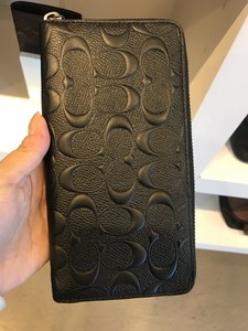 coach breast pocket wallet in signature leather