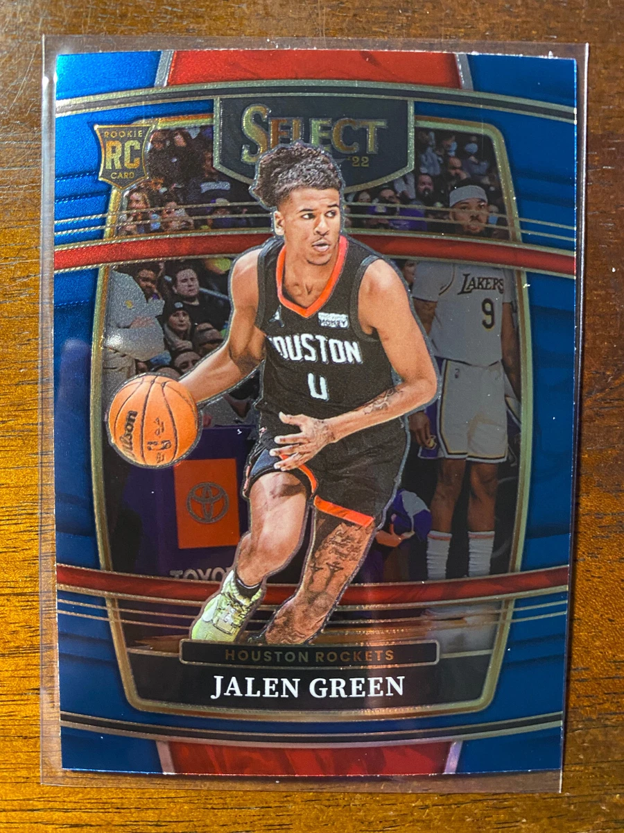 2021-22 Panini Select Jalen Green RC #7 Concourse Level Blue