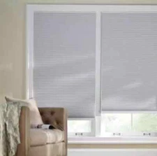 Shadow White Cordless Blackout Cellular Shade - 61.625 in. W x 48 in. L
