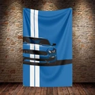 Blue Ford Mustang Shelby GT500 Supercar Model Flag Banner 3x5ft Garage Racing