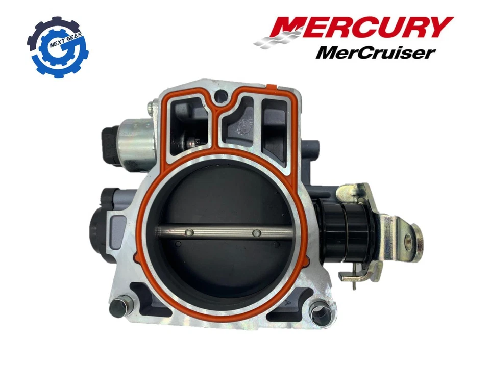 8M4502092 Mercury Mercruiser Marine Throttle Body V8 Block w/ Sensor 17113209 - Image 4 of 4