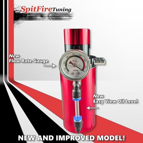 Oil Catch Can Reservoir Baffled Tank Breather Universal Red V2.0 Fits Scion - Picture 3 of 10