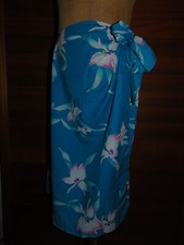 Vintage Made In Hawaii Wrap Around Floral Skirt Wrap 100 Polyester