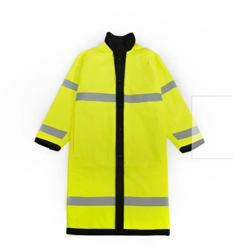 Blauer 733 Black/Yellow B. Dry Reversable Rain Jacket 48" Long - Image 4 of 4