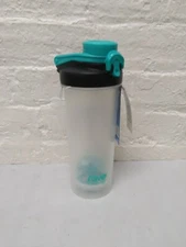 Water Bottle 27 oz Plastic Blender Shaker Mixer Loop Shaker Ball Teal