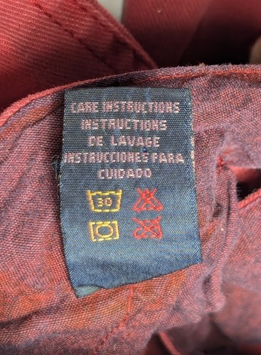 Buffalo David Bitton BDB Men's Sun Washed Red Ripstop Shorts Size 32 (Actual 34) - Picture 8 of 13