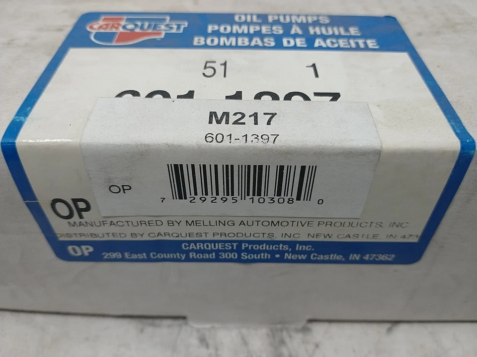 Bomba de aceite de motor Melling M217 Stock para modelos Toyota Geo seleccionados 1992-1997 Foto 3 de 4