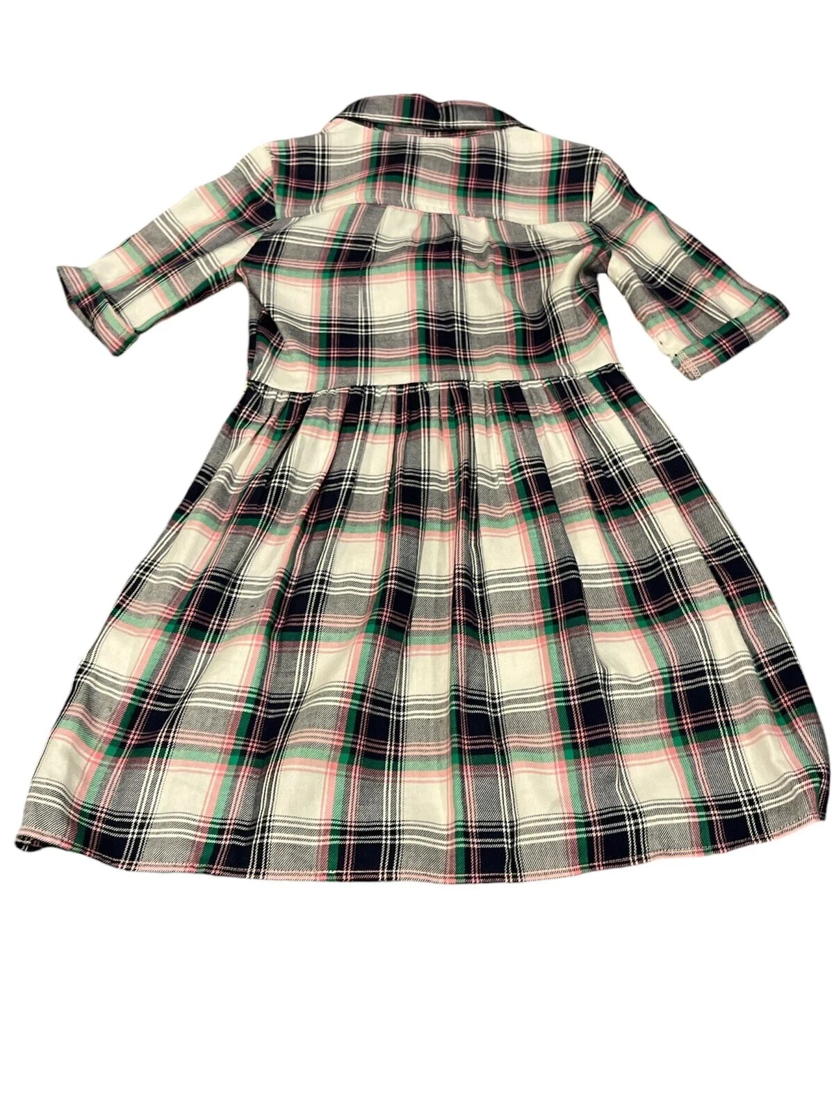 NWT-Gap kids size medium 8-10 button-down plaid dress