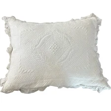 Rectangular Matelasse Throw Bed Decorative Pillow