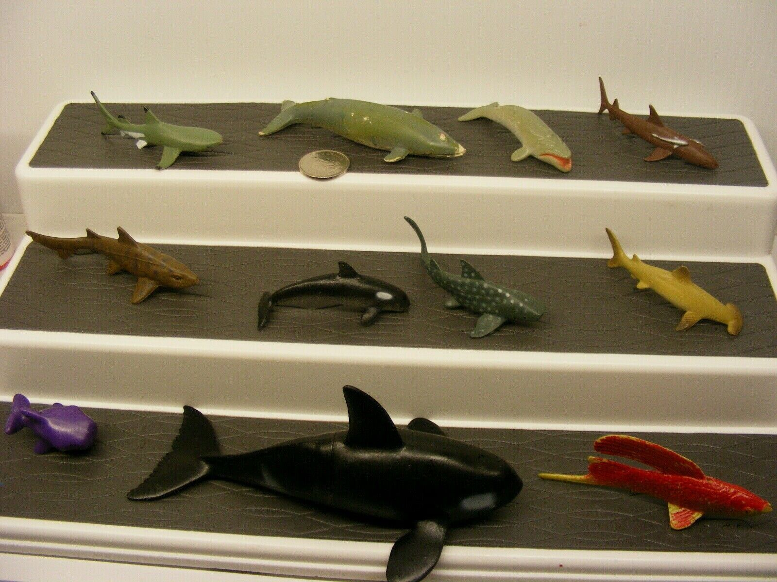 pvc figures lot SEA ANIMALS dolphin LOT whale shark Sales for Ranking TOP4 sale paddlefish