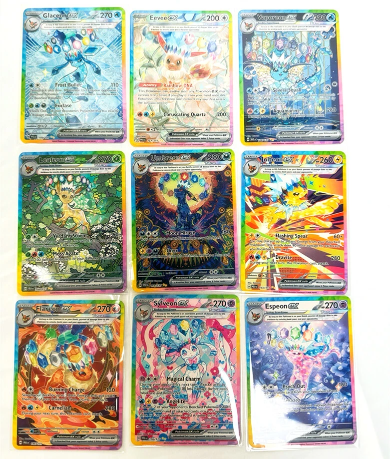 Brand New Cute Evolve Eevee EX Pokemon Metal Card Gift Collection Card English！ - Image 3 of 4