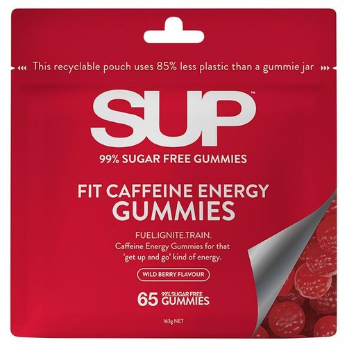 SUP Fit Energy 65 Gummies Caffeine Energy Hit Keep Going Stay Awake - Photo 1 sur 1