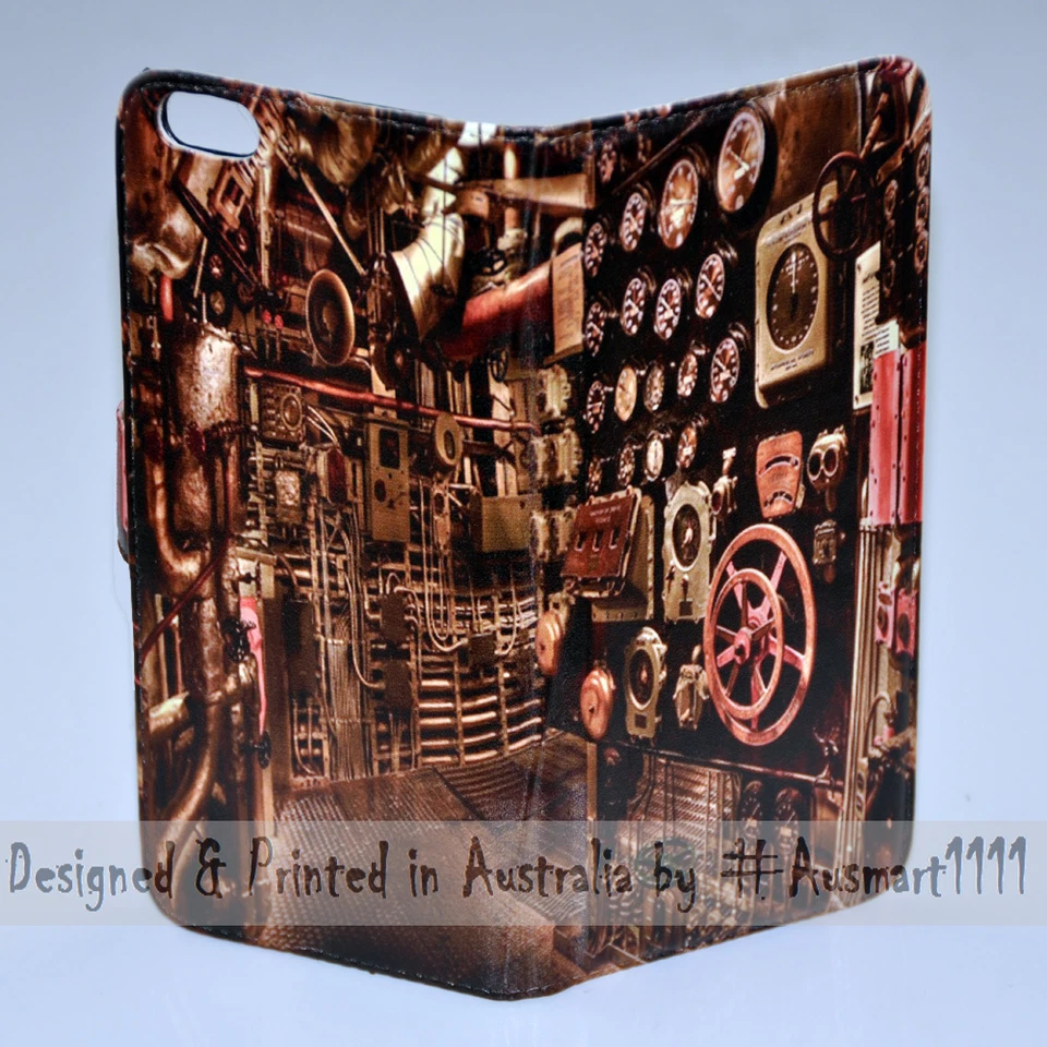 For OPPO Series - Old Engine Room Theme Print Wallet Mobile Phone Case Cover - Image 3 of 3