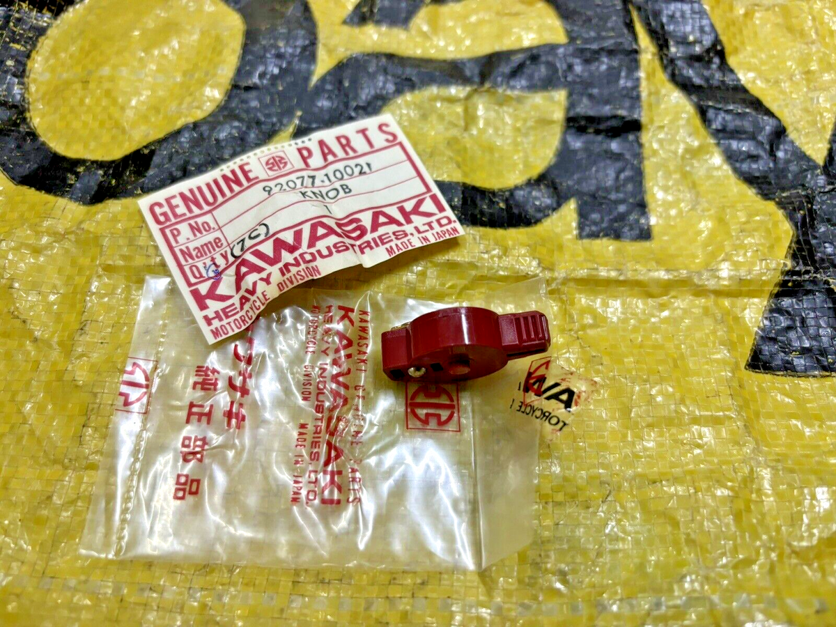 Kawasaki 79 KH100 78-79 KZ200 Z200 Engine Stop Knob NOS Genuine