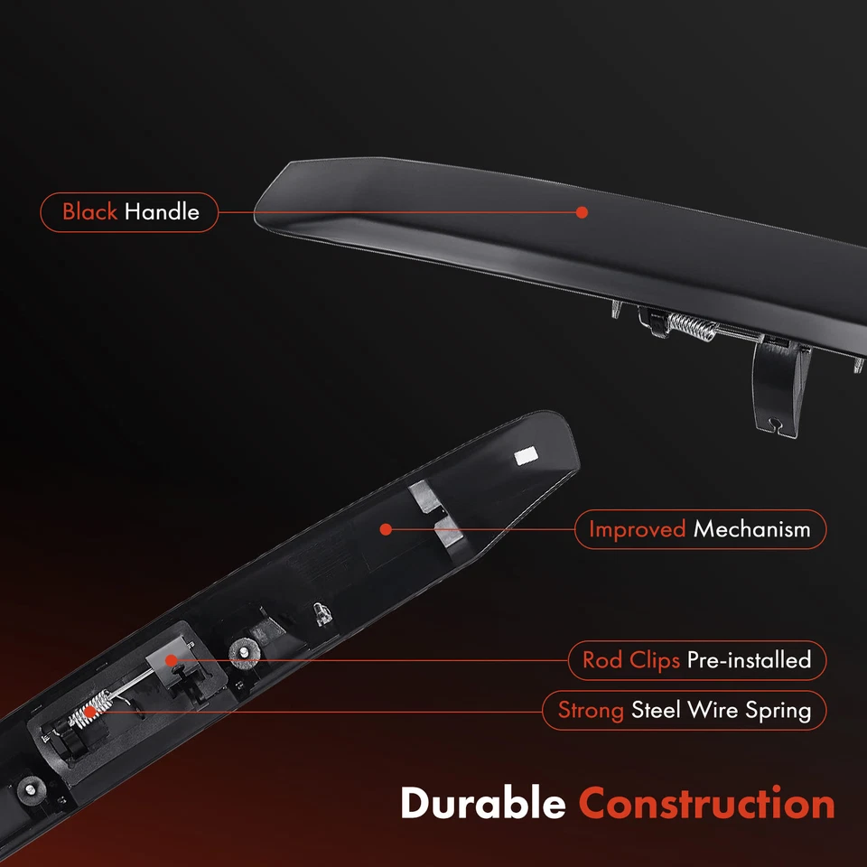 Manija de puerta levadiza exterior negra imprimada para Jeep MK MP Compass Patriot 2007-2017 Foto 4 de 4