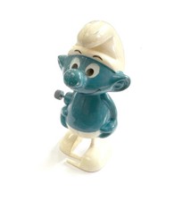 VINTAGE 1980 Smurfs Wind Up Toy Peyo Wallace Berrie  co. SMURFY 