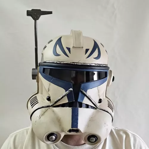 Casco 1:1 Star Wars The Clone Wars Capitán Rex Cosplay Accesorios Máscara de resina Adultos - Imagen 10 de 19