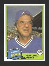 1981 Topps Traded #812 GAYLORD PERRY Raw - Atlanta Braves - HOF