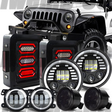 For Jeep Wrangler 07-18 Jk 7 Led Headlight Tail Light Fogturn Light Combo Kit For Jeep Wrangler 07-18 Jk 7 Led Headlight Tail Light Fogturn Light Combo Kit