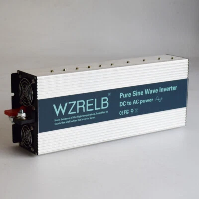 WZRELB 3500W Pure Sine Wave Inverter 48V 36V to 110V 220V Power Converter Truck Home RV