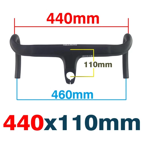Cavo interno manubrio bici da strada in carbonio drop bar integrato con distanziali - Foto 41 di 43