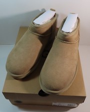 UGG Women's Classic Ultra Mini Ankle Boot in Sand Model 1116109 Size 7 NWB