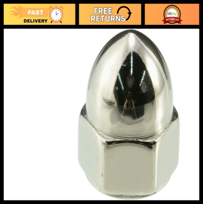 Acorn Nut 3/8-24, Pack of 5, Hard-to-Find Fasteners, Durable Metal Hardware