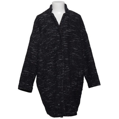 Mango Basics, Mantel, Damen, Größe: M, Schwarz/Weiß, Chevron, Tweed #93L
