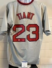 Luis Tiant Signed Autographed Boston Gray Size XL Baseball Jersey : PSA/DNA