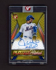 2025 Topps Pristine Plated and Polished Autographs Gold Refractors Juan Soto /50