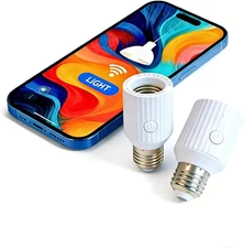 Smart Wi-Fi Light Bulb Socket Adapter E26 E27 Voice Control Compatible with