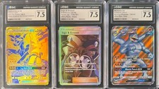 CGC 7.5 PIKACHU ZEKROM GX SM248 INGO EMMET TEAM UP MACHAMP GX POKEMON
