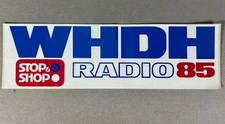 WHDH Radio 85 / Stop & Shop bumper sticker 1970s The Voice of Sports