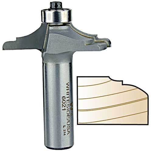 Whiteside Front Face Door Edge Bit, 1/2 in. SH x 1-3/4 in. LD 6021
