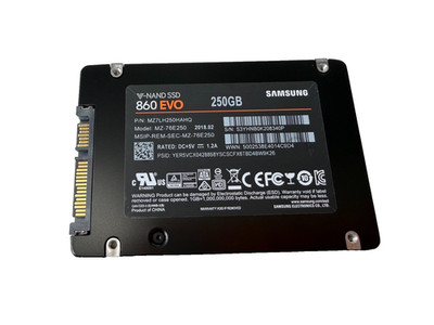 Samsung 860 EVO 250GB SSD MZ-76E250 2.5'' SATA III Solid State Drive - Tested