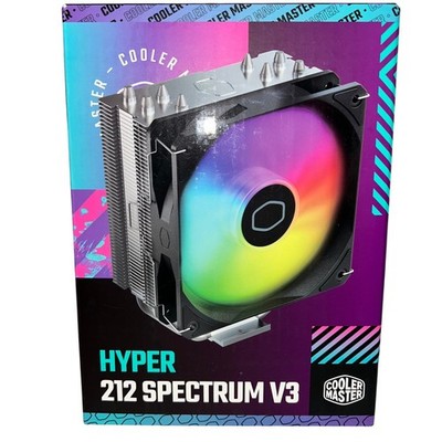 Cooler Master Hyper 212 Spectrum V3 CPU Cooler 120mm RGB 4 Heat Pipes
