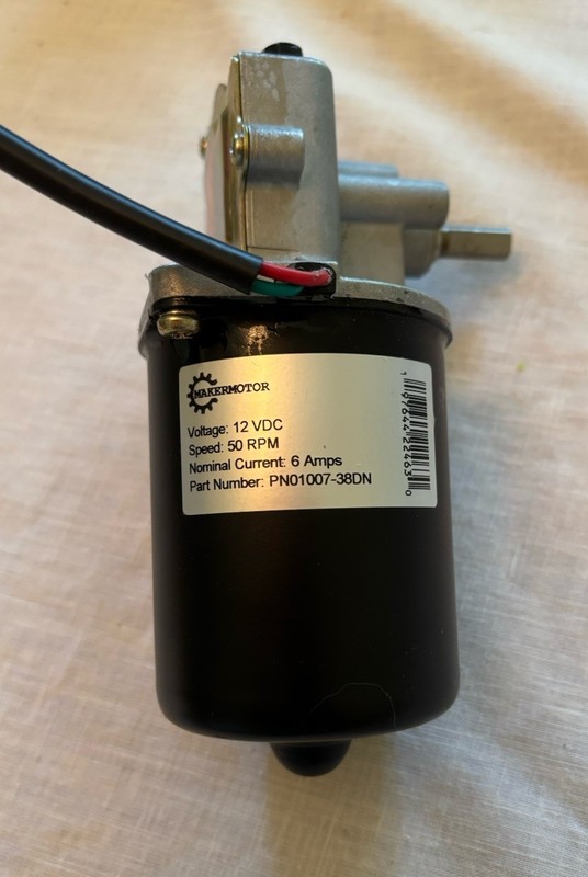 Makermotor 12V DC Gear Motor 50 RPM D-shaft