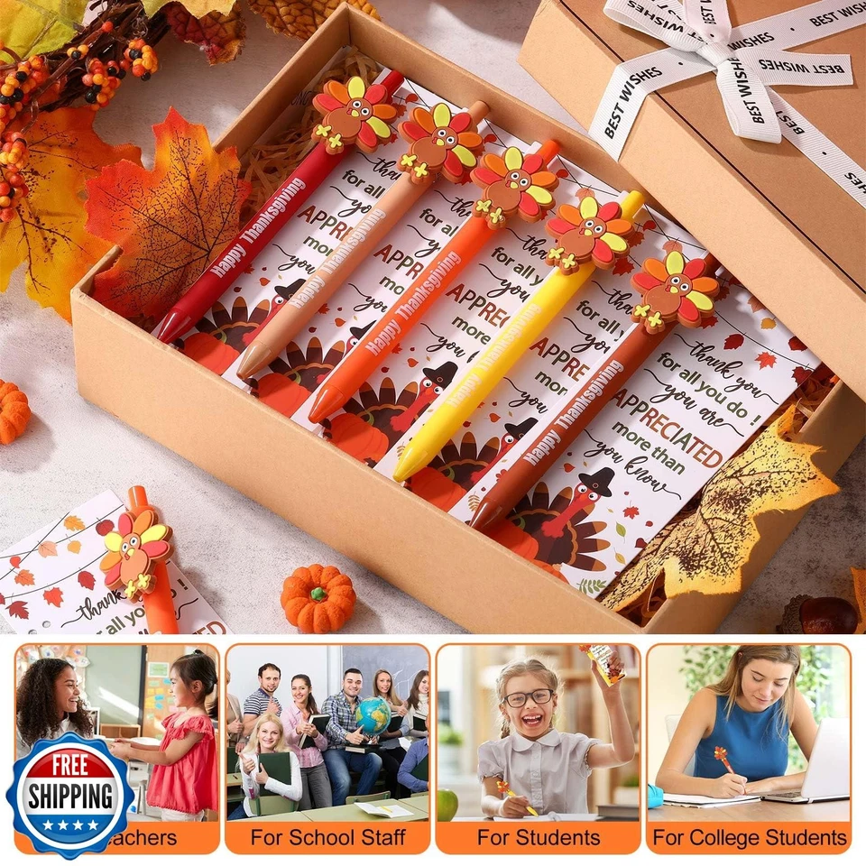 Sayglossy Juego de 50 Regalos de Acción de Gracias Plumas de Otoño a Granel Regalo de Agradecimiento Gracias Foto 4 de 4