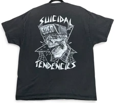 Vintage Y2K Suicidal Tendencies Band Tee XL Black Cyco Vision Punk Rock T Shirt