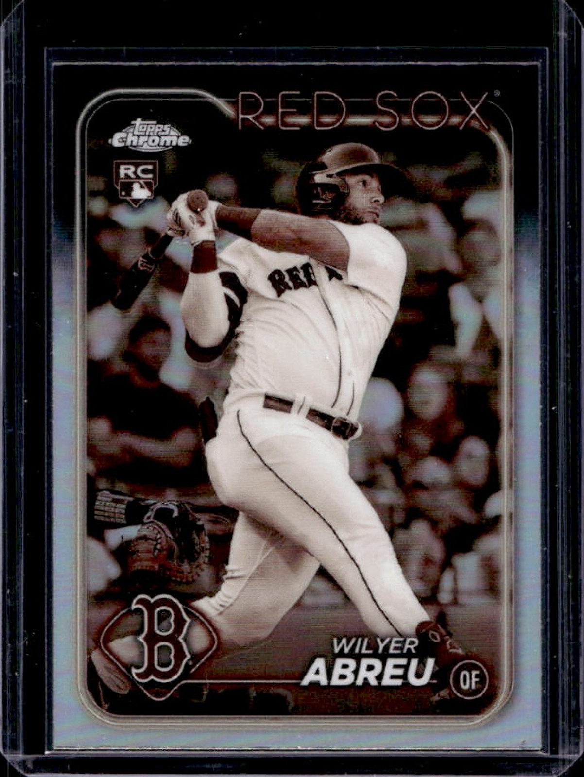 2024 Topps Chrome Wilyer Abreu RC Sepia Refractor Rookie #165 Red Sox