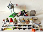 STAR WARS LEGO SET LOT 8 MINIFIGURES AT-ST WALKER SPACESHIP ACCESSORIES PARTS &