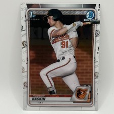 2020 Bowman Chrome Draft Hudson Haskin 1st RC #130 BAL