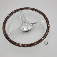 Land Rover Series 3 Evander Wood Rim 15 Steering Wheel 48 Spline Boss Ext900ewrs Land Rover Series 3 Evander Wood Rim 15 Steering Wheel 48 Spline Boss Ext900ewrs
