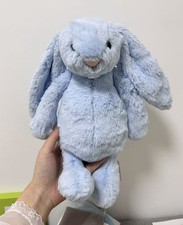 Jellycat Bashful - Blue Rabbit Shy Rabbit Figurine Includes Label and Dust Cover