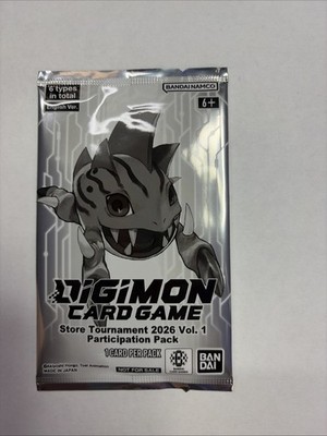 Digimon Card Game Tournament 2026 Vol 1 Participation Pack  English Sealed