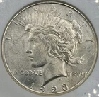 1923S Silver Peace Dollar NGC Certified MS-64 Blast White With Tons Of Luster